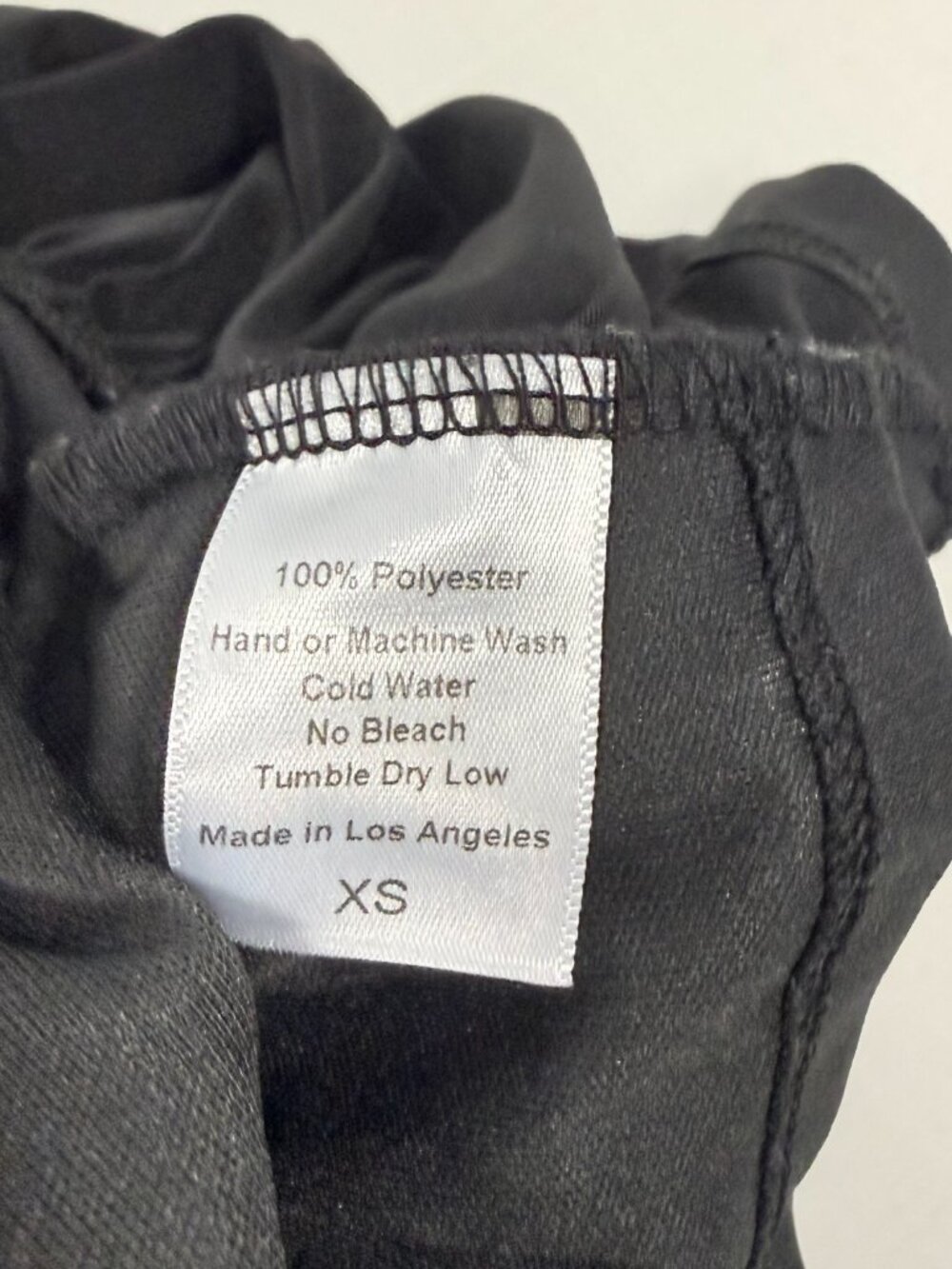 Draped Knot Cutout Lucy in the Sky Black Polyester Mini Dress Size XS - Picture 9 of 9